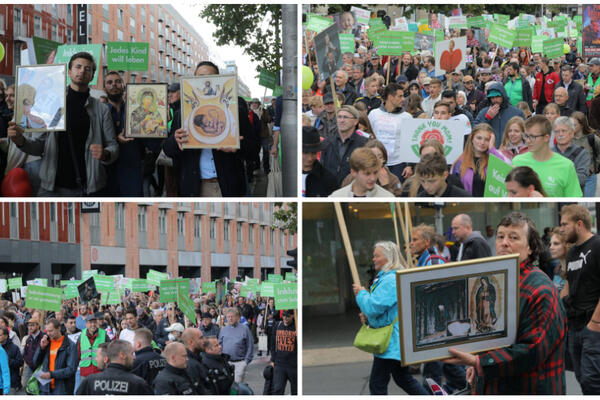 AKTIVISTI PROTIV ABORTUSA PREPLAVILI ULICE BERLINA: Nose slike SVETACA SA FETUSIMA, pogledajte samo! (FOTO)