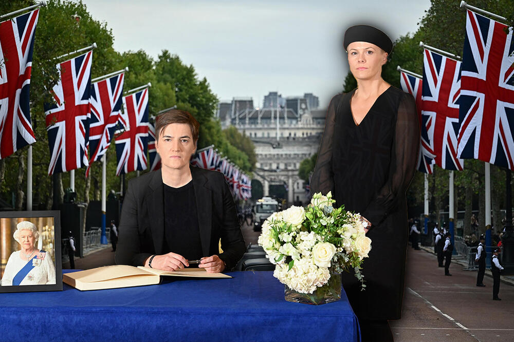 PARTNERKA ANE BRNABIĆ PRIVUKLA PAŽNJU NA SAHRANI KRALJICE ELIZABETE II: Ovaj detalj SVIMA je zapao za oko! (FOTO)