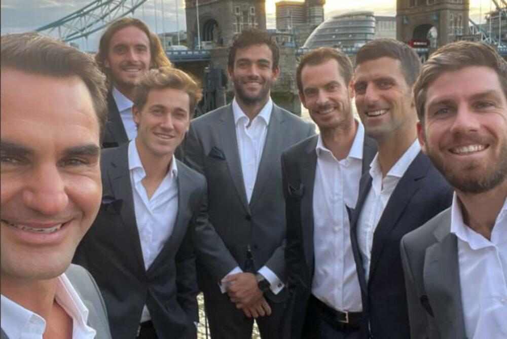 Rodžer Federer, Novak Đoković, Endi Mari, Kasper Rud, Stefanos Cicipas, Kameron Nori, Mateo Beretini