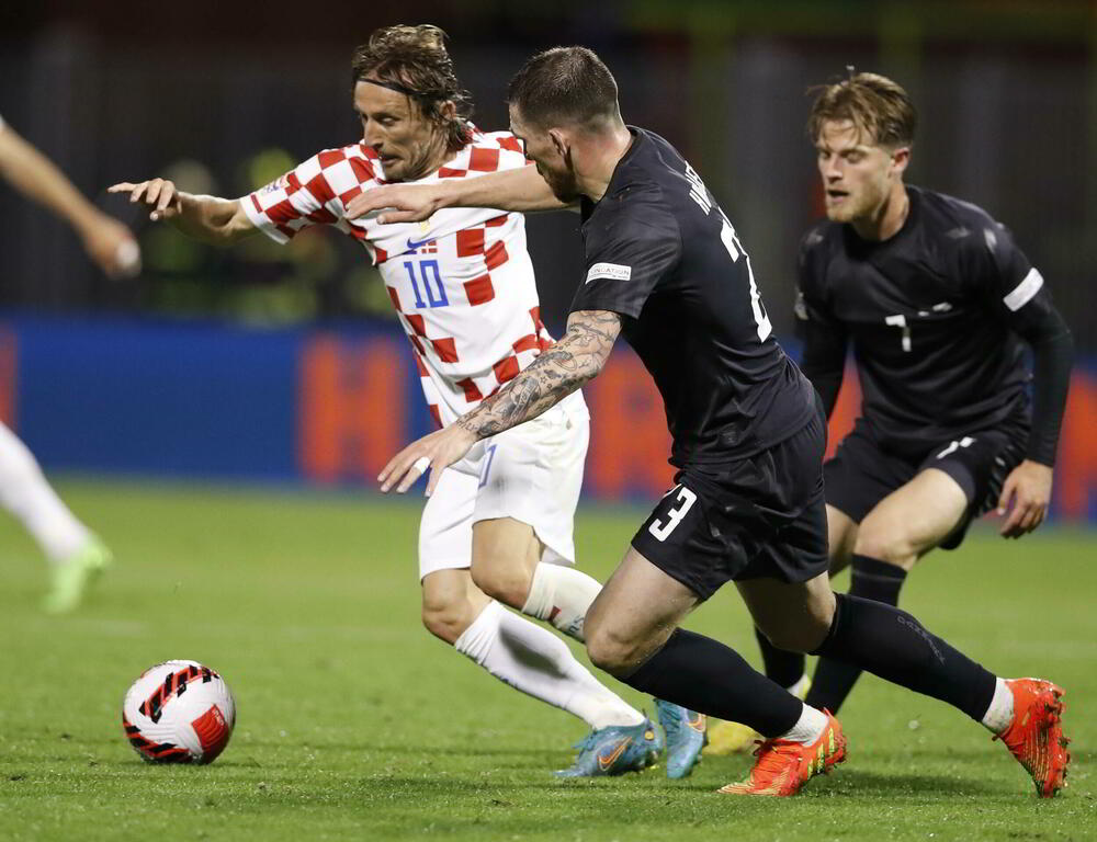 Fudbalska reprezentacija Hrvatske, Fudbalska reprezentacija Danske, Liga nacija