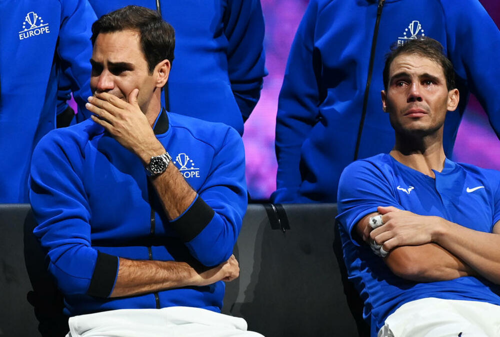 Suze Rodžera i Rafaela Nadala na Federerovom opraštaju