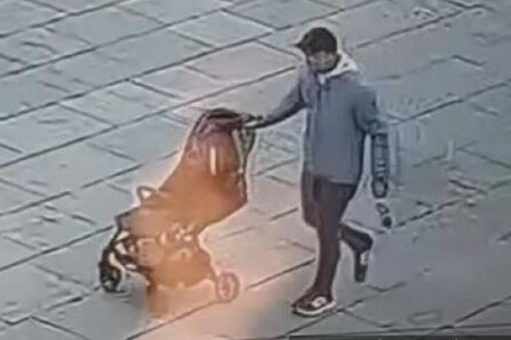 ZAR SE NE PLAŠIŠ BOGA?! NONŠALANTNO UKRAO dečija kolica ISPED HRAMA, snimak razbesneo Srbiju (VIDEO)