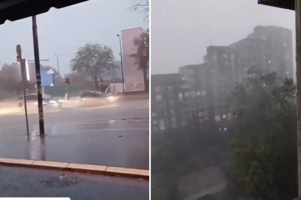 JAKO NEVREME SE SRUČILO NA BEOGRAD: Potopljeni OVI delovi grada, SMRKLO SE u sekundi! (VIDEO)