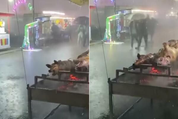 PRASIĆI SE OKREĆU, KIŠA POTAPA I SVE SE PUŠI NA OBRENOVAČKOM VAŠARU: Kiša uništila ugođaj, IMA LI BAR SPASA PEČENJU