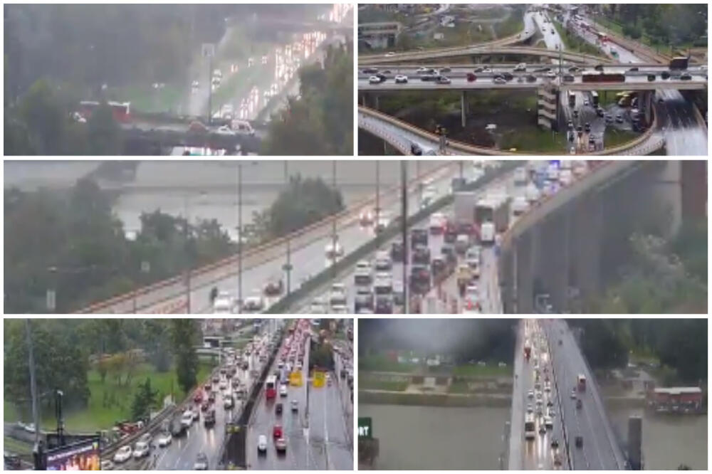 KIŠA, I NARAVNO ODMAH KOLAPS: Gužve na sve strane, evo gde je NAJKRITIČNIJE, Beograd PARALIZOVAN! (FOTO)