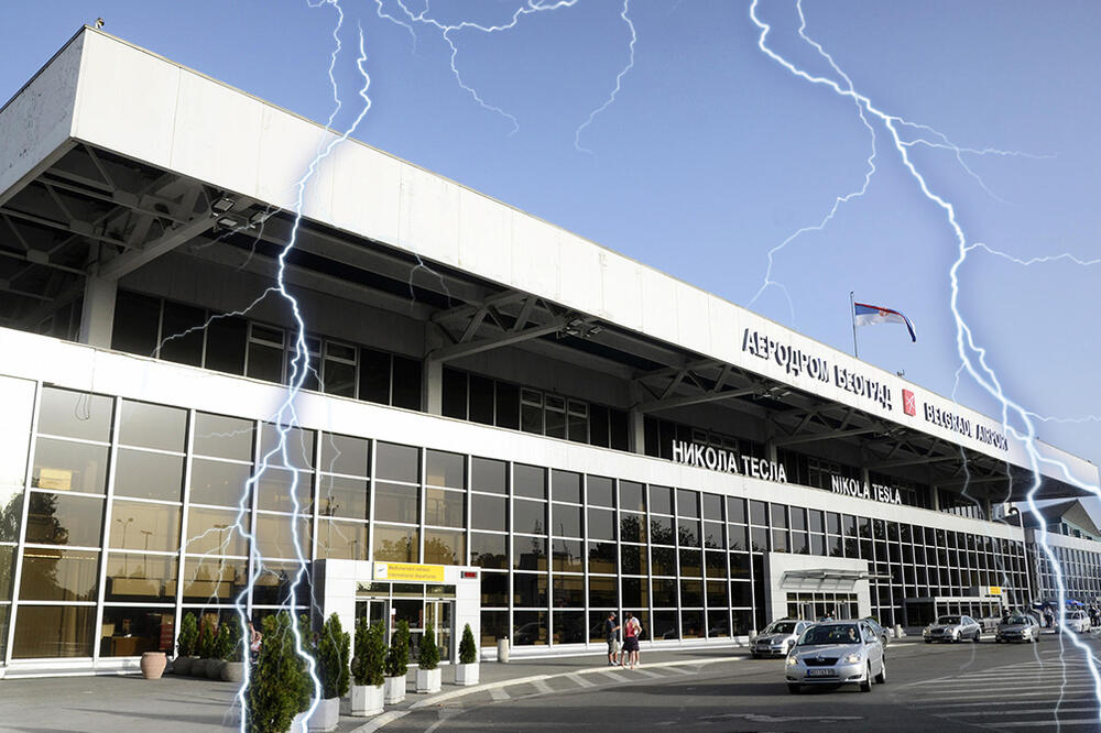 GROM UDARIO U AERODROM NIKOLA TESLA! Procenjuje se nastala šteta