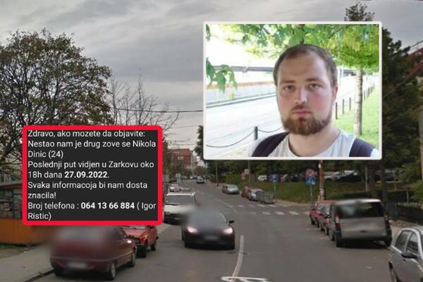 NIKOLA JE ISPRED STANA DRUGA OSTAVIO TELEFON I OD TAD MU SE GUBI SVAKI TRAG: Poslednji put viđen u ŽARKOVU!