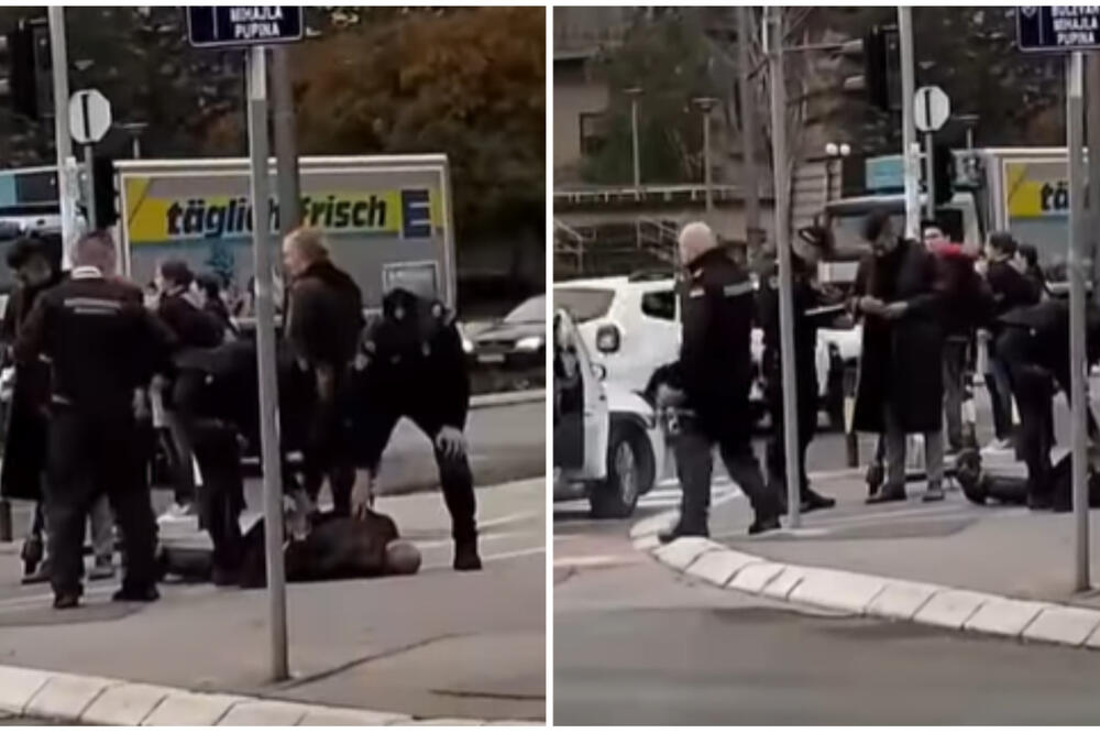 FILMSKA AKCIJA KOD "HAJATA": Pogledajte reakciju policije, on na zemlji leži, ne mrda! (VIDEO)