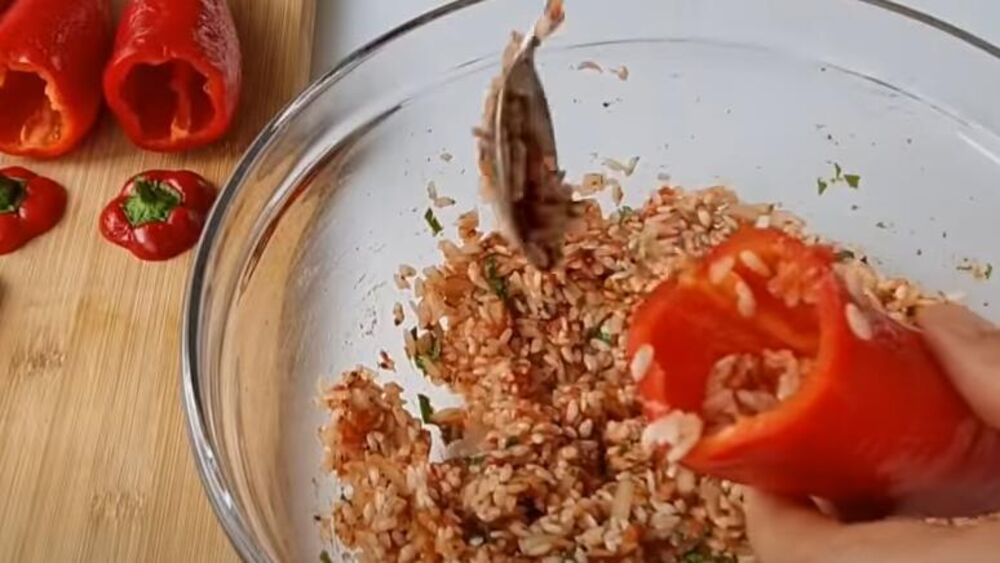 Posne punjene paprike