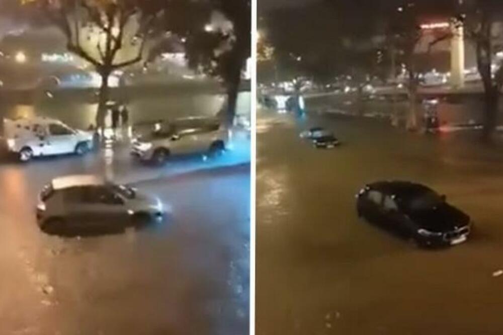 HAOS U HRVATSKOJ: Čoveka nosila bujica, ljudi zarobljeni u vozilima (VIDEO)