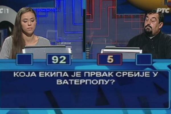 SVEŠTENIK JE UČESTVOVAO U SLAGALICI, A ONO ŠTO JE REKAO PREPRIČAVA SRBIJA: Njegov odgovor je u studiju izazvao muk