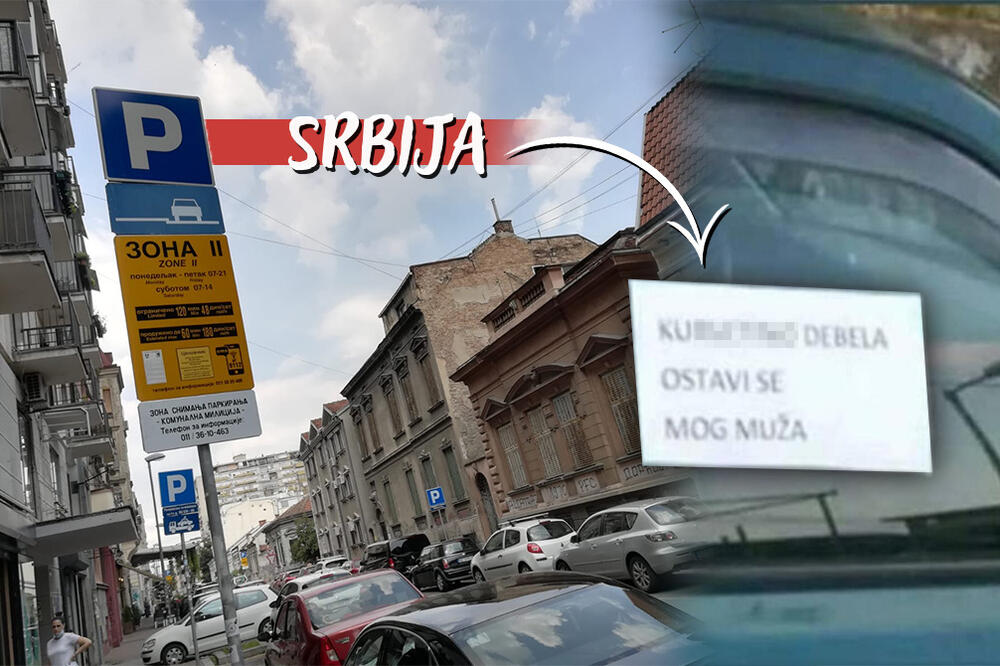 DA CEO KOMŠILUK ZNA! Pogledajte kakvu poruku na autu je SRPKINJA ostavili LJUBAVNICI svoga muža, NIJE JE ŠTEDELA!