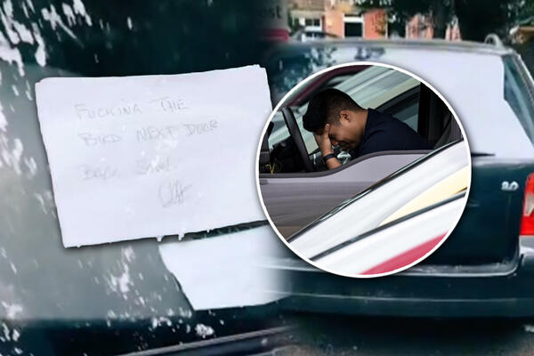"SE**AM SE, VRAĆAM SE BRZO": Ostala ŠOKIRANA porukom na automobilu, a to nije SVE - o ovom DETALJU SVI BRUJE! VIDEO
