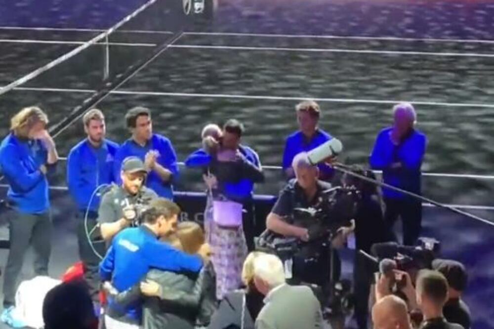 KO JE KOGA TEŠIO OVDE? Pojavio se snimak - Mirka Federer plače u Đokovićevom zagrljaju! (VIDEO)