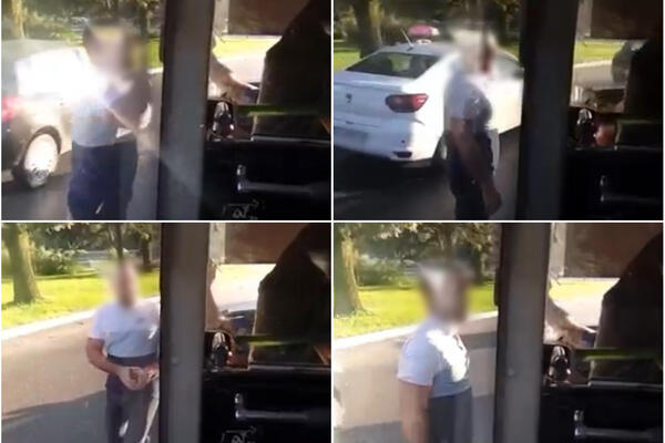 NAPADNUT VOZAČ GRADSKOG PREVOZA NA AUTOKOMANDI! Na snimku se vidi šta mu radi besni vozač, STRAŠNO! (VIDEO)