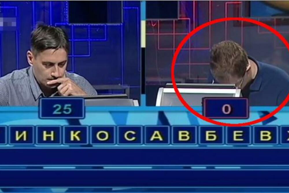 DA LI JE ON NAJNERVOZNIJI TAKMIČAR U SLAGALICI: Pogledajte šta radi pred kamerama, publika nema od šoka (VIDEO)