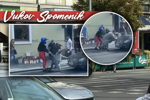 FILMSKA SCENA KOD VUKA! Žena i muškarac VUKU jednog po asfaltu, SVE JE SNIMLJENO (VIDEO)