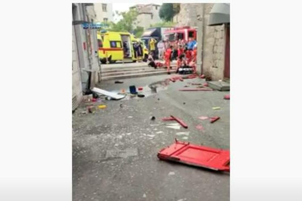 EKSPLOZIJA ODJEKNULA U SPLITU: Ima povređenih (VIDEO)