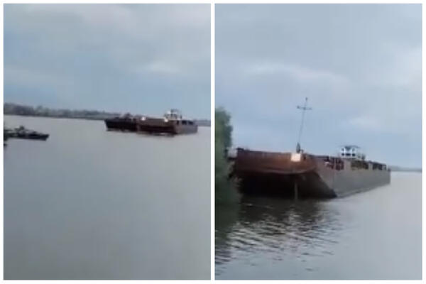 BROD NA DUNAVU IZGUBIO KONTROLU: Očevici se ODSEKLI, sve je SNIMLJENO! (VIDEO)