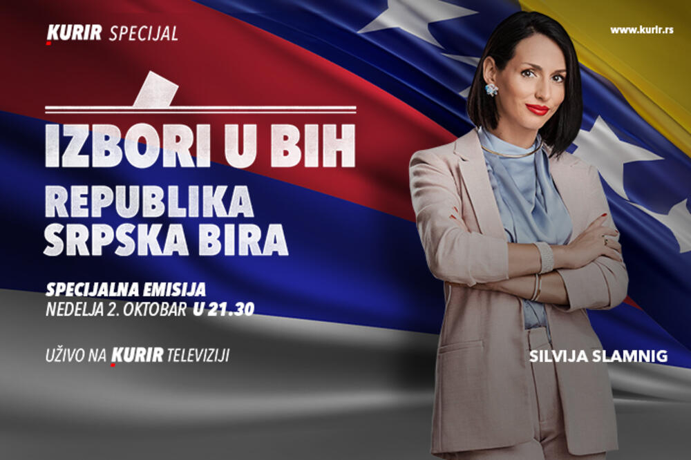IZBORI U BIH - REPUBLIKA SRPSKA BIRA: Gledajte specijal u 21.30 časova na Kurir televiziji