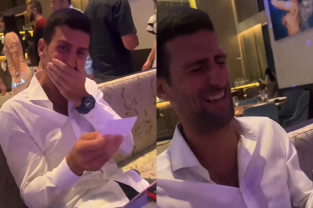 ĐOKOVIĆ OPSOVAO PRED KAMEROM: Zabezeknuo se kad je pročitao cedulju i otelo se "JE*O TE!" (VIDEO)