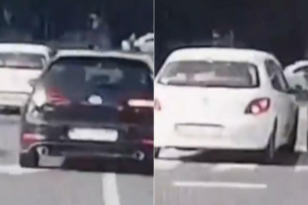 "KAKAV ŽMIGAVAC? JE L' SI KUPIO VOZAČKU?": Crni i beli auto izazvali burnu RASPRAVU, ko je KRIV za sudar? (VIDEO)