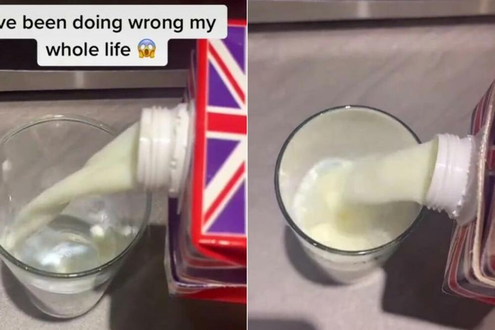 SRBI SU ČITAV ŽIVOT POGREŠNO SIPALI MLEKO: Gromoglasno ćete se SMEJATI sebi kada vidite KAKO JE PRAVILNO (VIDEO)