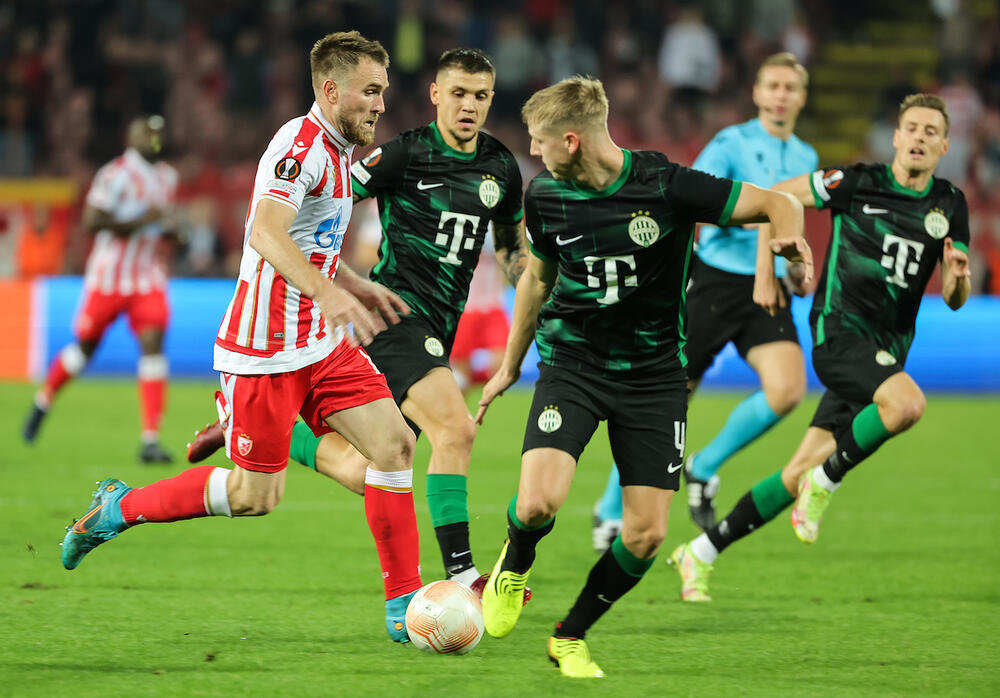 Aleksandar Katai na utakmici Crvene zvezde i Ferencvaroša