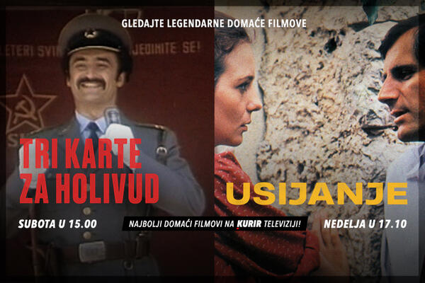 TRI KARTE ZA HOLIVUD I USIJANJE: Gledajte najbolje domaće filmove na Kurir televiziji