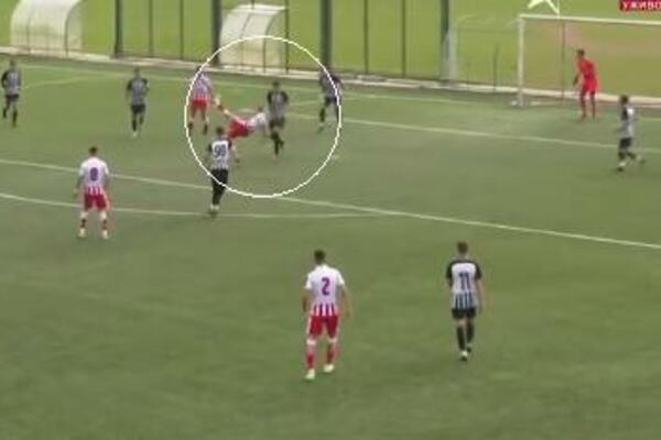 FANTASTIČAN GOL 'MAKAZICAMA' JOVANA MIJATOVIĆA: Omladinci Partizana dobili Zvezdu! (VIDEO)