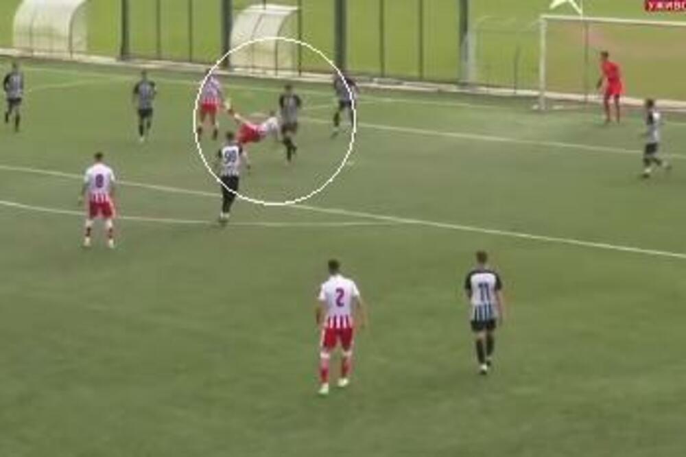 FANTASTIČAN GOL 'MAKAZICAMA' JOVANA MIJATOVIĆA: Omladinci Partizana dobili Zvezdu! (VIDEO)