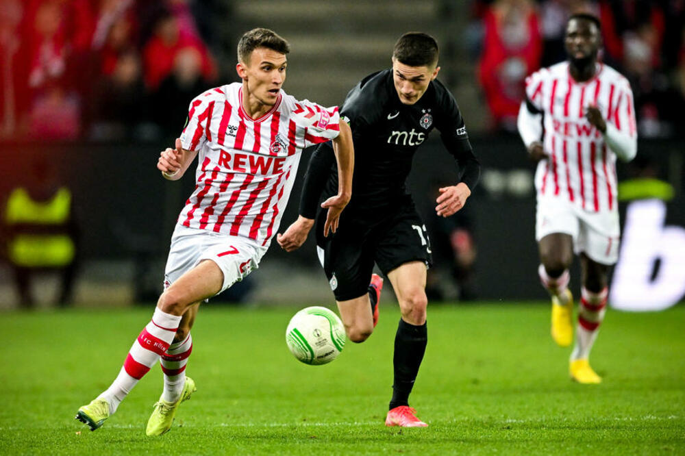 Dejan Ljubičić na utakmici Kelna i Partizana