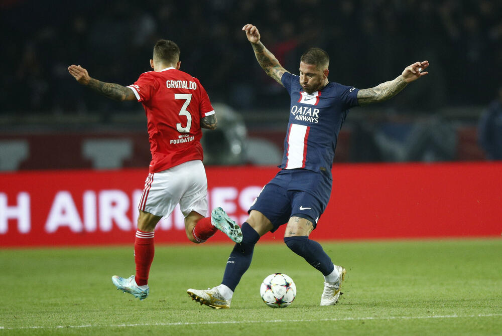 Serhio Ramos (desno) na utakmici protiv Benfike