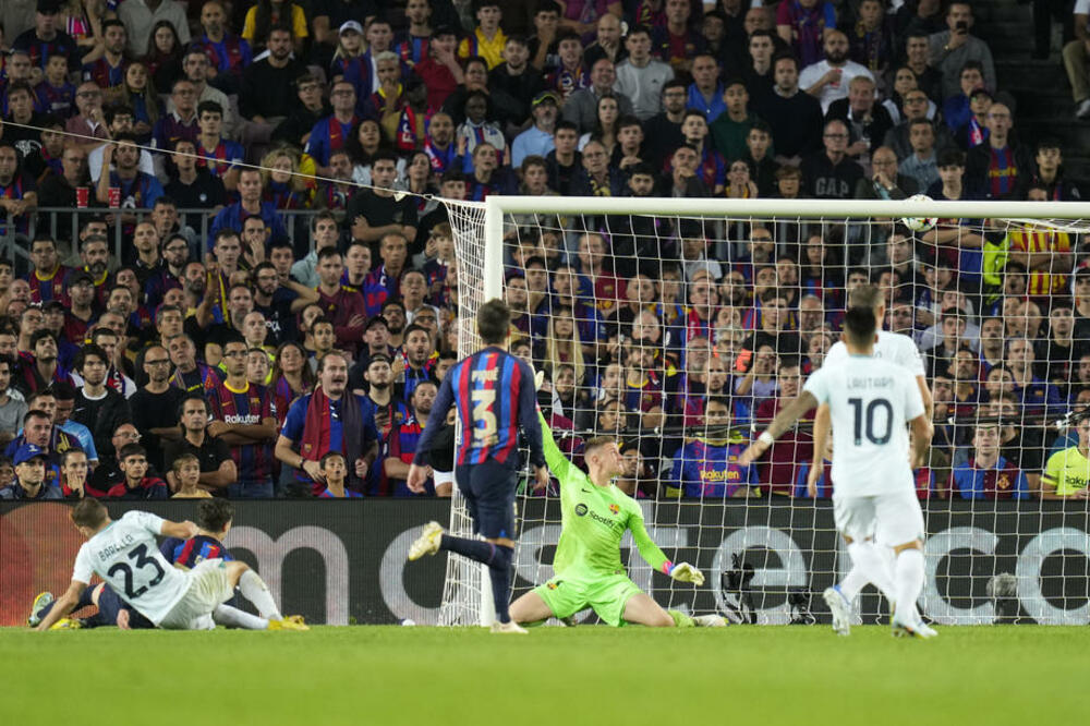 Detalj sa duela Barselona - Inter (3:3)