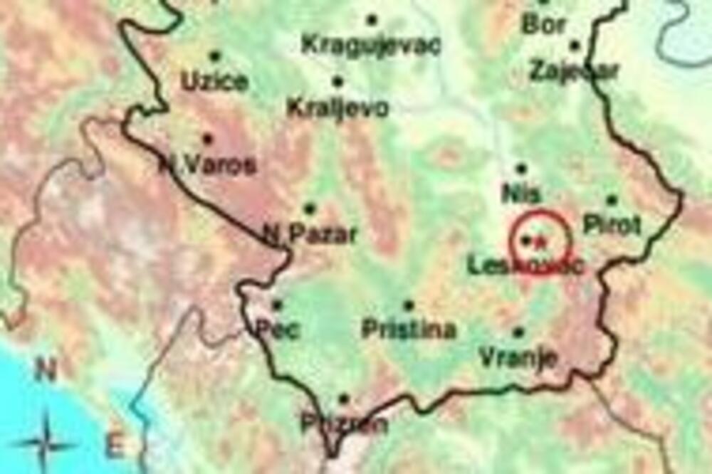 ZEMLJOTRES POGODIO LESKOVAC! Osetio se i u Vlasotincu