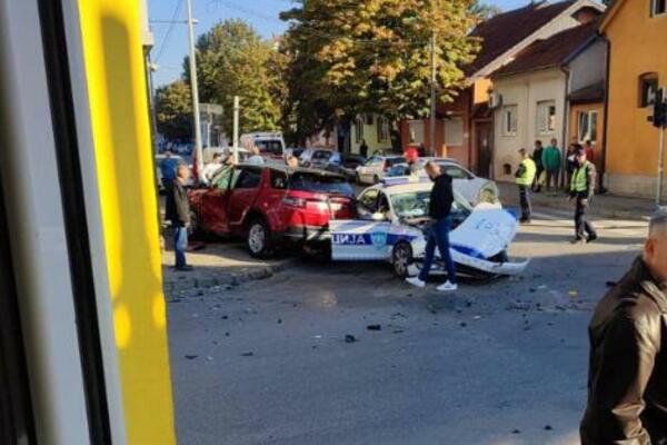 POLICAJCI UČESTVOVALI U TEŠKOM SUDARU U VALJEVU: Delovi na sve strane, JEZIV PRIZOR! (FOTO)