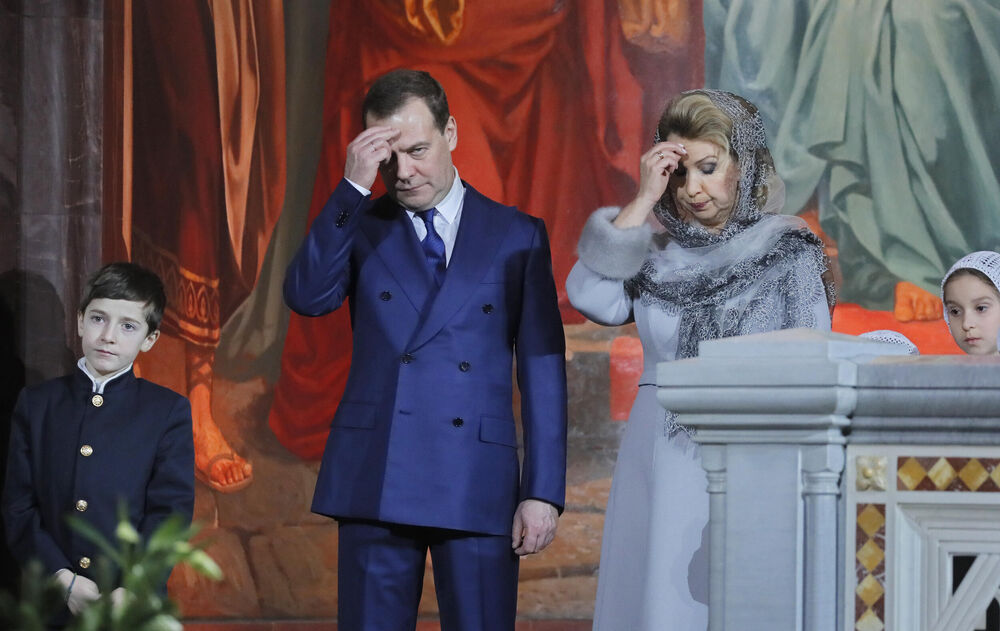 Dmitrij Medvedev sa suprugom