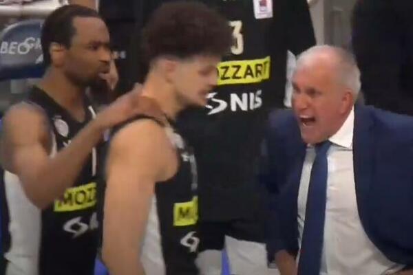 OBRADOVIĆEV BES JE PROKLJUČAO POSLE OVOG POTEZA: Trener Partizana očitao lekciju svom igraču! (VIDEO)