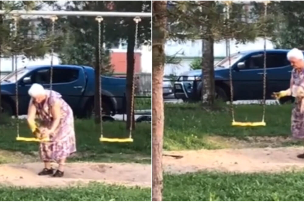 ONO ŠTO RADI BABA U DEČJEM PARKU BUKVALNO TERA NA POVRAĆANJE! I to samo zato što joj smeta GALAMA, odvratno (VIDEO)