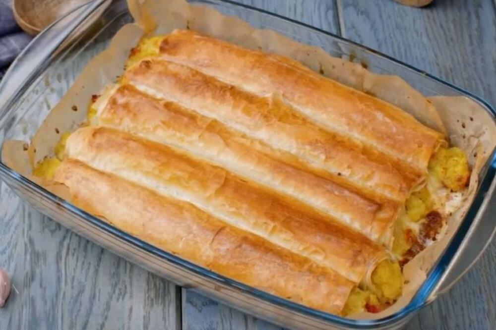 RECEPT ZA JEDNOSTAVNU PITU SA SIROM, KROMPIROM I ŠUNKOM Pre nego što