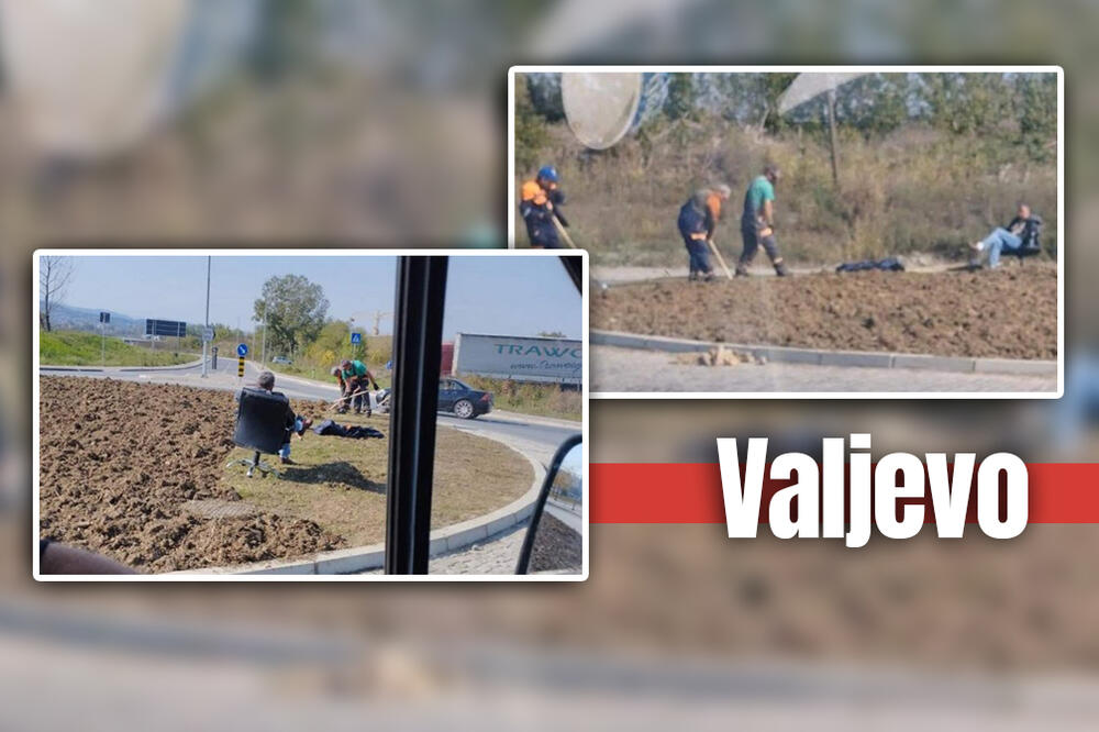 DIREKTOR IZ FOTELJE NADGLEDAO RADNIKE U VALJEVU! Građani pomislili da je fotomontaža, ISTINA JE SUROVA! (FOTO)