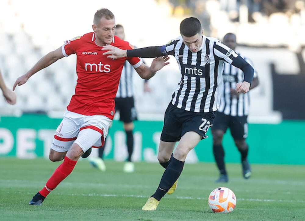 Detalj sa utakmice Partizana i Napretka