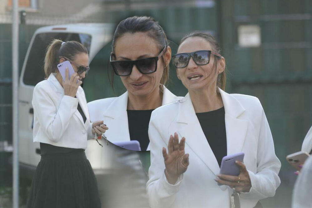 SLAĐANA JE TIP-TOP SKOCKANA DOŠLA ISPRED ZATVORA PO SVOG MUŽA VLADU: Jedina je žena u BELIVUKOVOM KLANU! (FOTO)