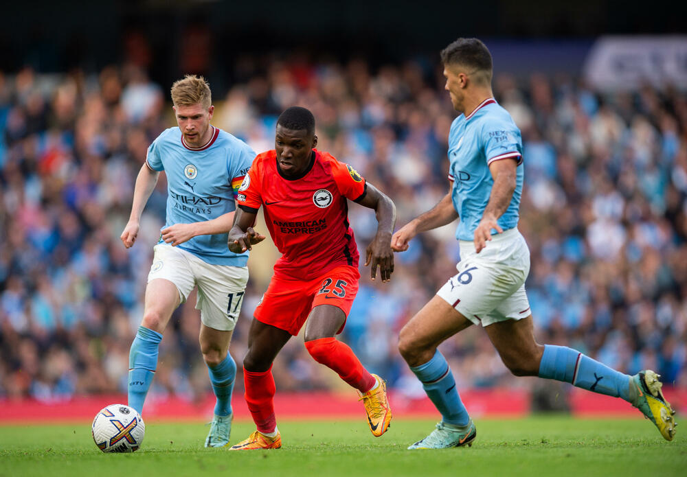 Detalj sa utakmice Mančester sitija i Brajtona