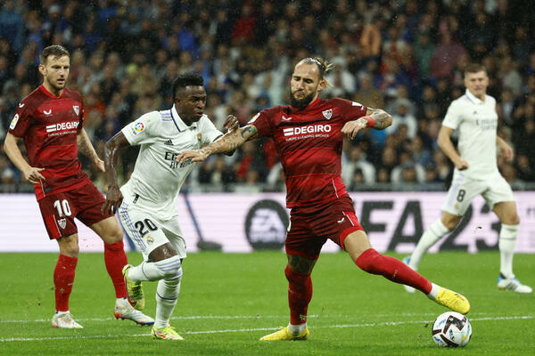 GUDELJ NEMOĆAN PROTIV REALA! Seviljine nade u dobar rezultat rasturene za samo dva minuta! (FOTO)