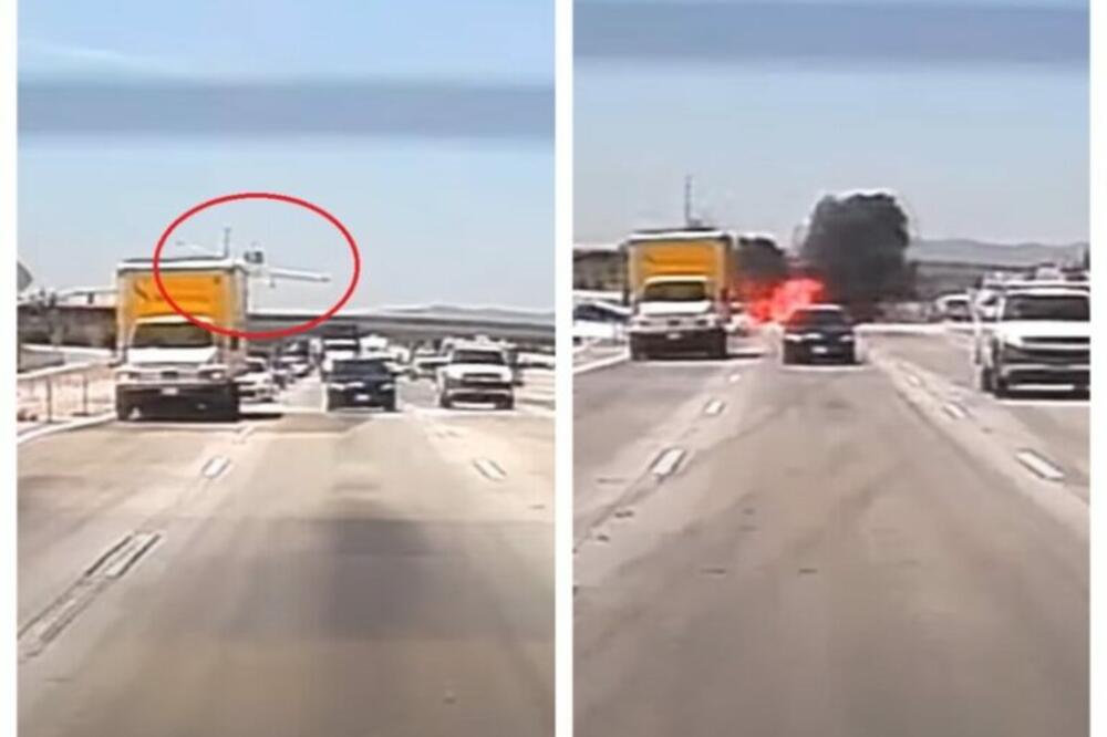 KAMERA UHVATILA SVAKI DETALJ UŽASNOG HORORA, NIJE ZA MLAĐE OD 18 GODINA: Avion pokušava da sleti na autoput