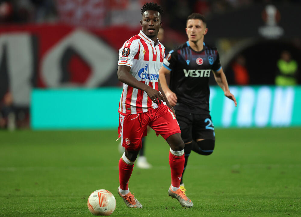 Osman Bukari na utakmici protiv Trabzona