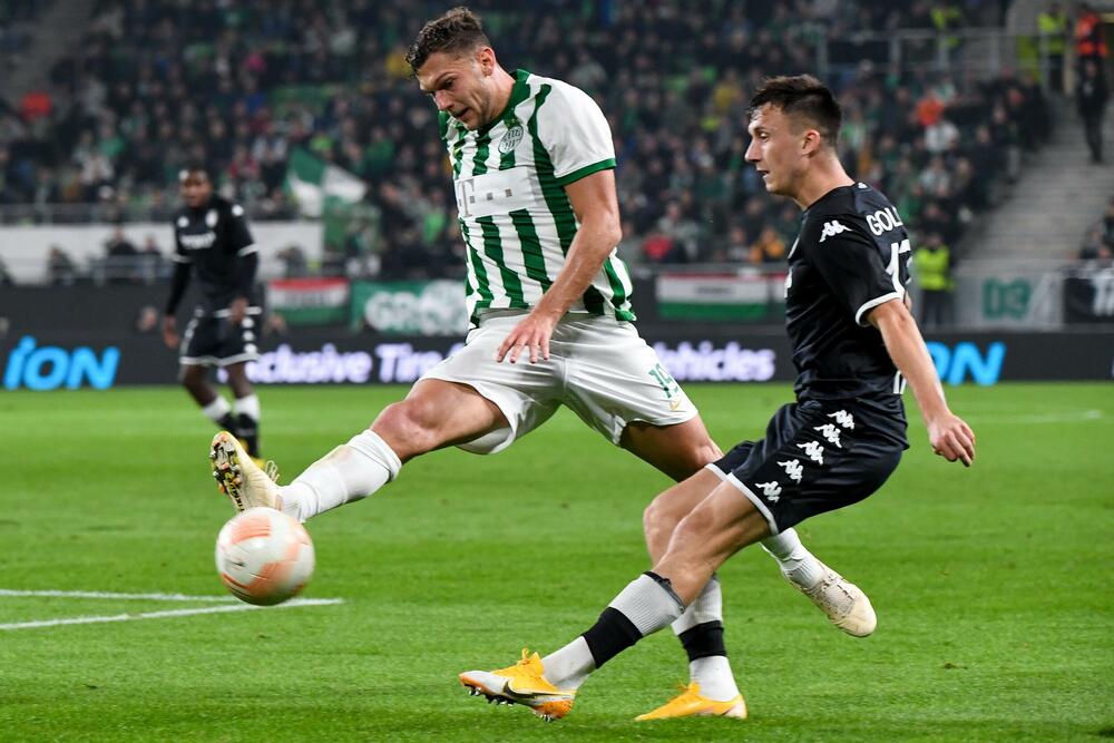 Detalj sa utakmice Ferencvaroša i Monaka