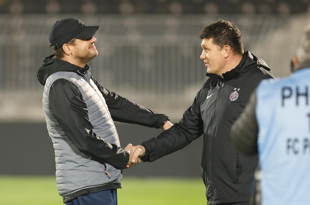 Više nisu na klupama... Nenad Lalatović i Gordan Petrić