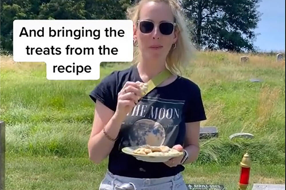 Amerikanka snima RECEPTE SA GROBLJA, pogledajte samo šta radi SA HRANOM: Sve kači na društvene mreže! (VIDEO)